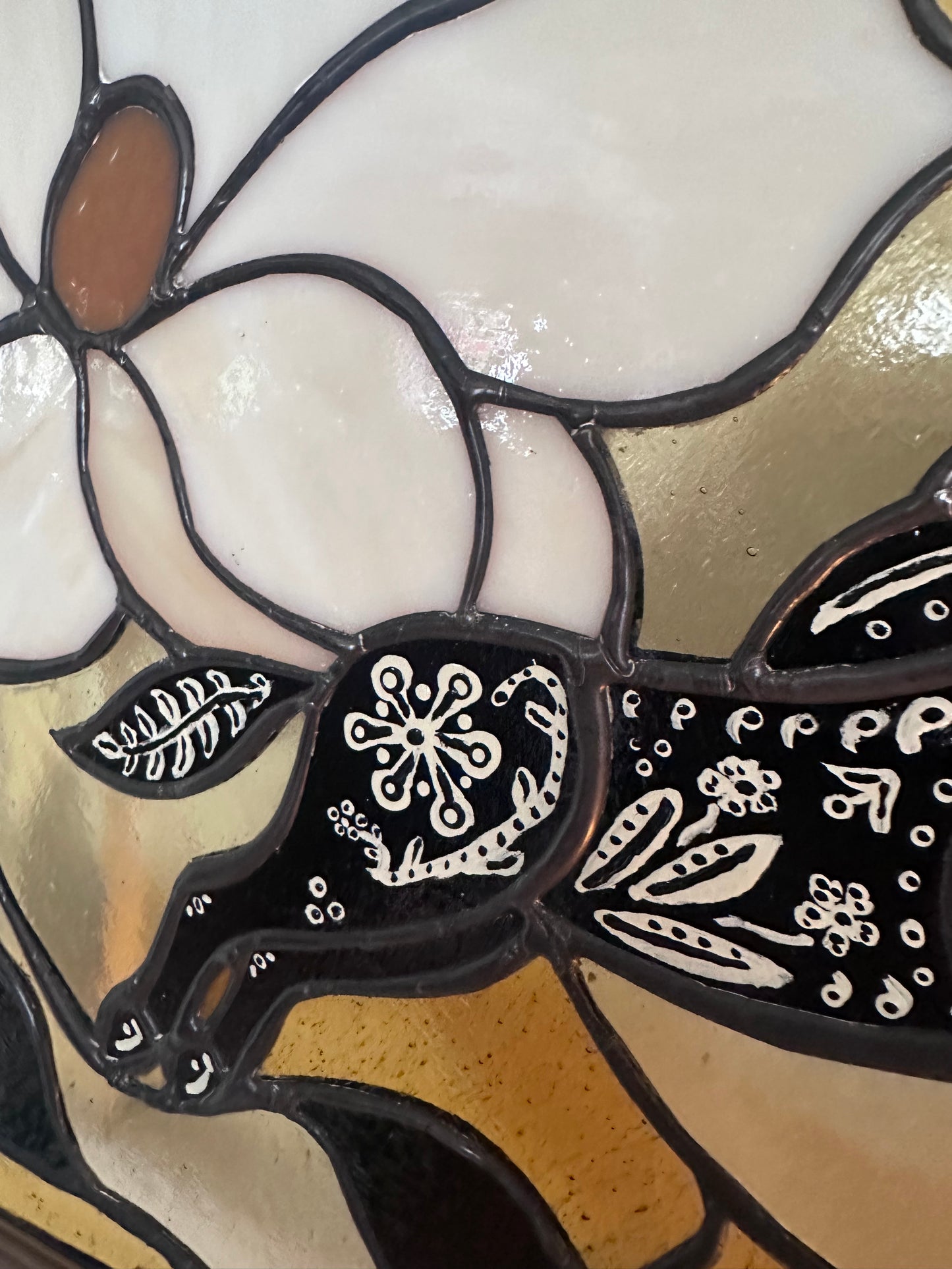 Folk Art Horse Panel (Framed)