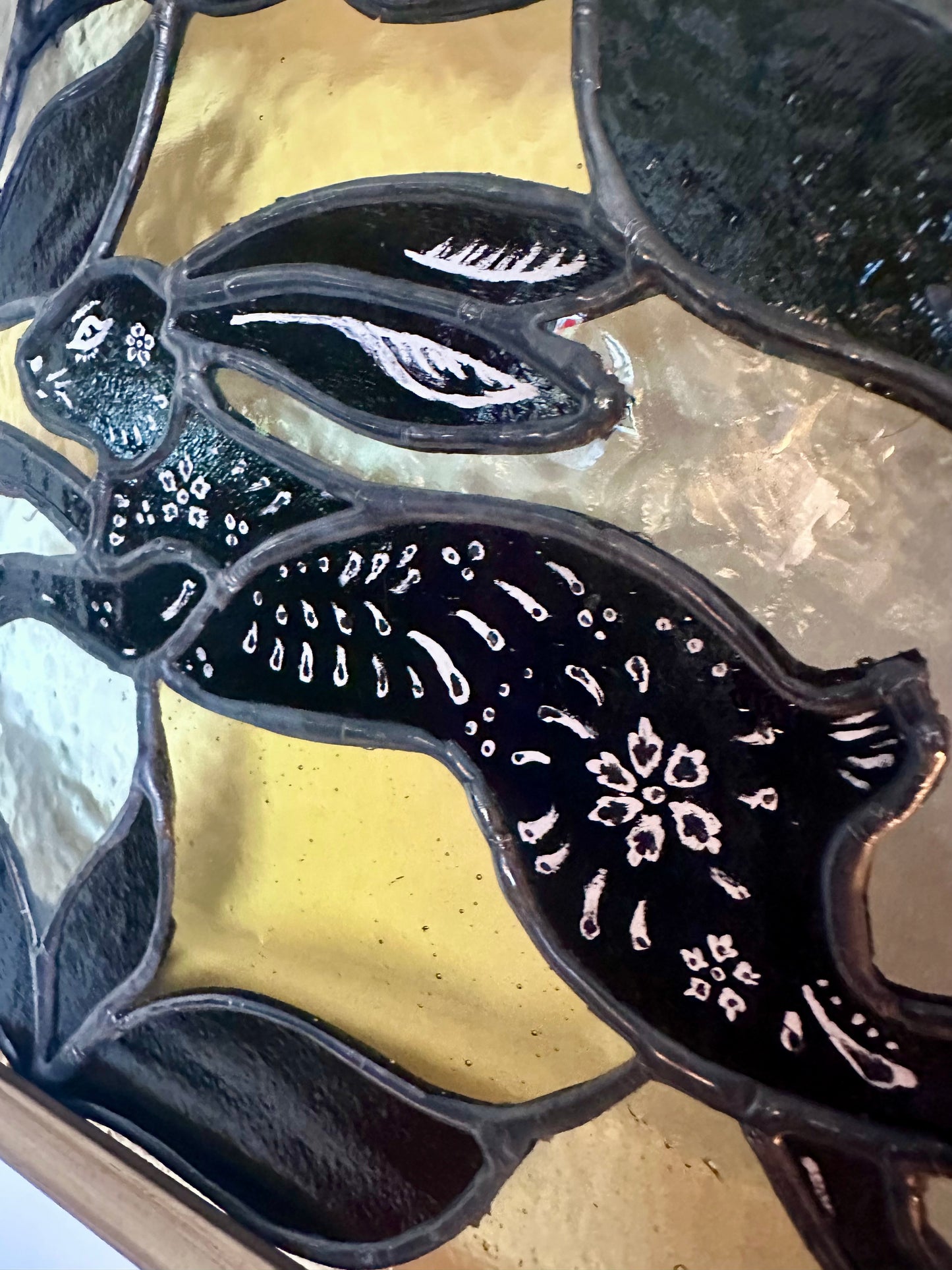 Folk Art Rabbit Panel (Framed)