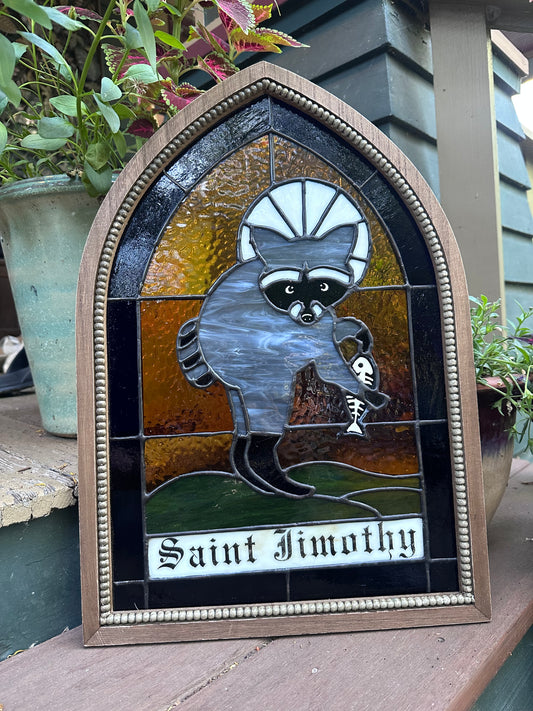 Saint Jimothy Stained Glass Limited Edition Replica