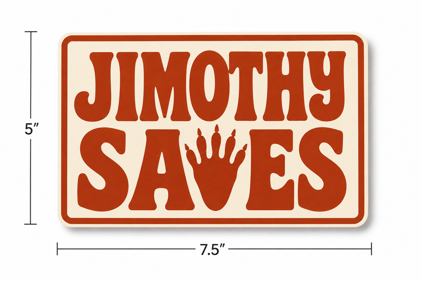 Jimothy Saves Classic Bumper Sticker